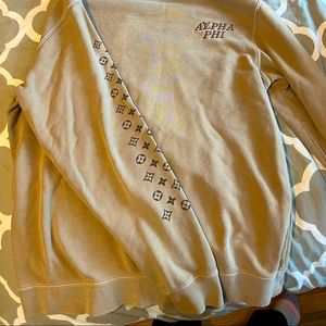 Alpha phi Louis Vuitton crewneck
